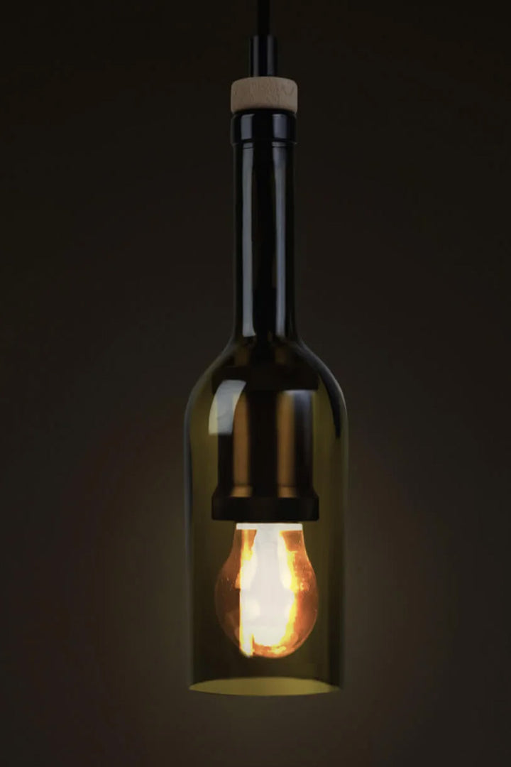 Wine bottle lamp