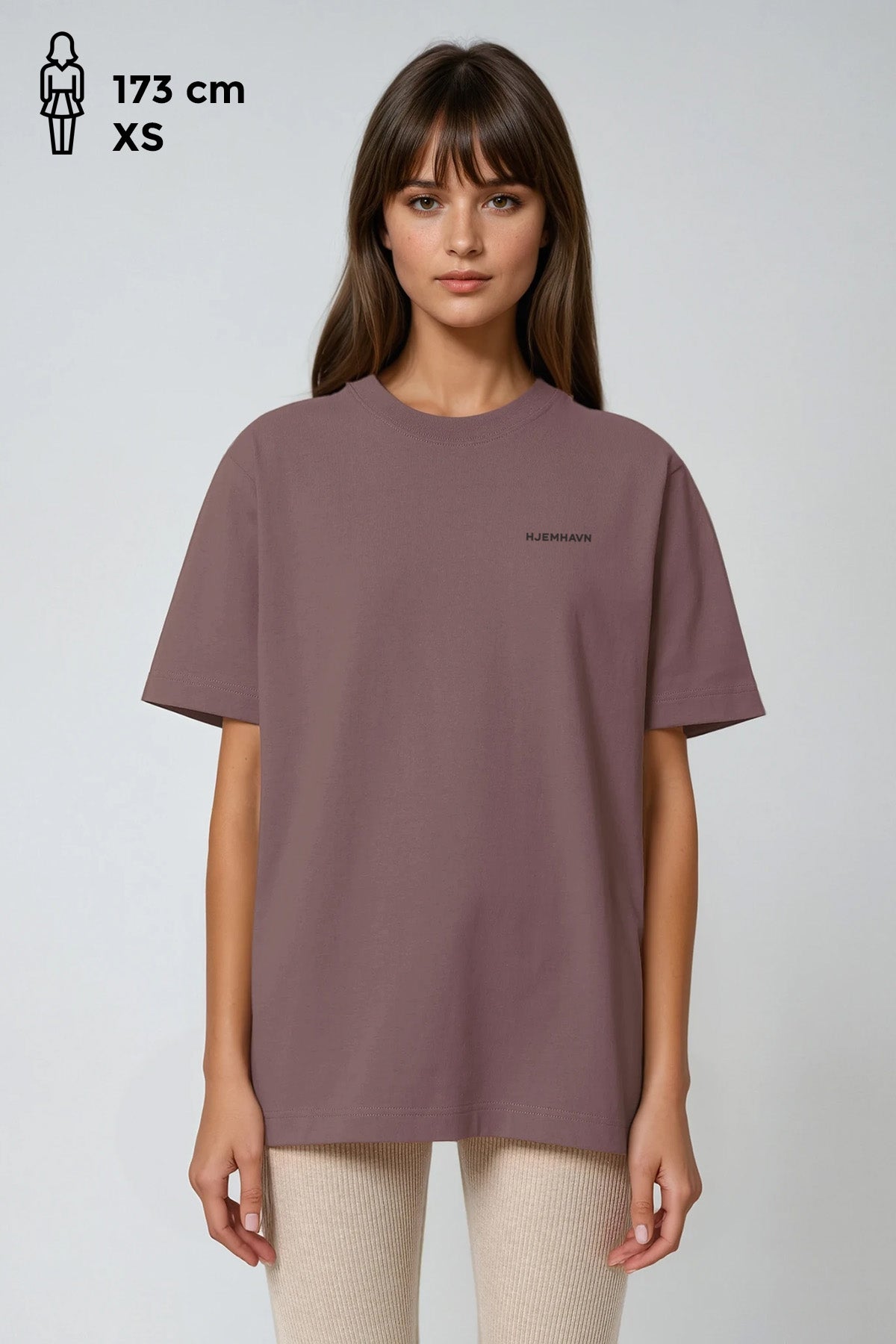 Heavy Weight Tee "Just Listen" - Smokey Mauve