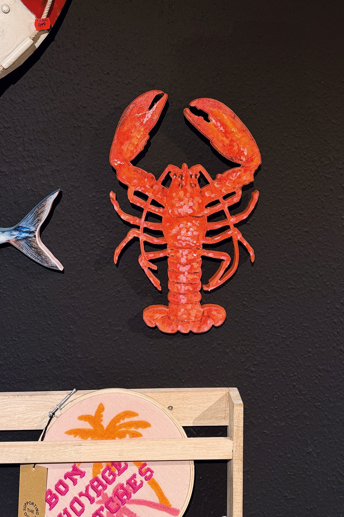 Håndmalet træhummer