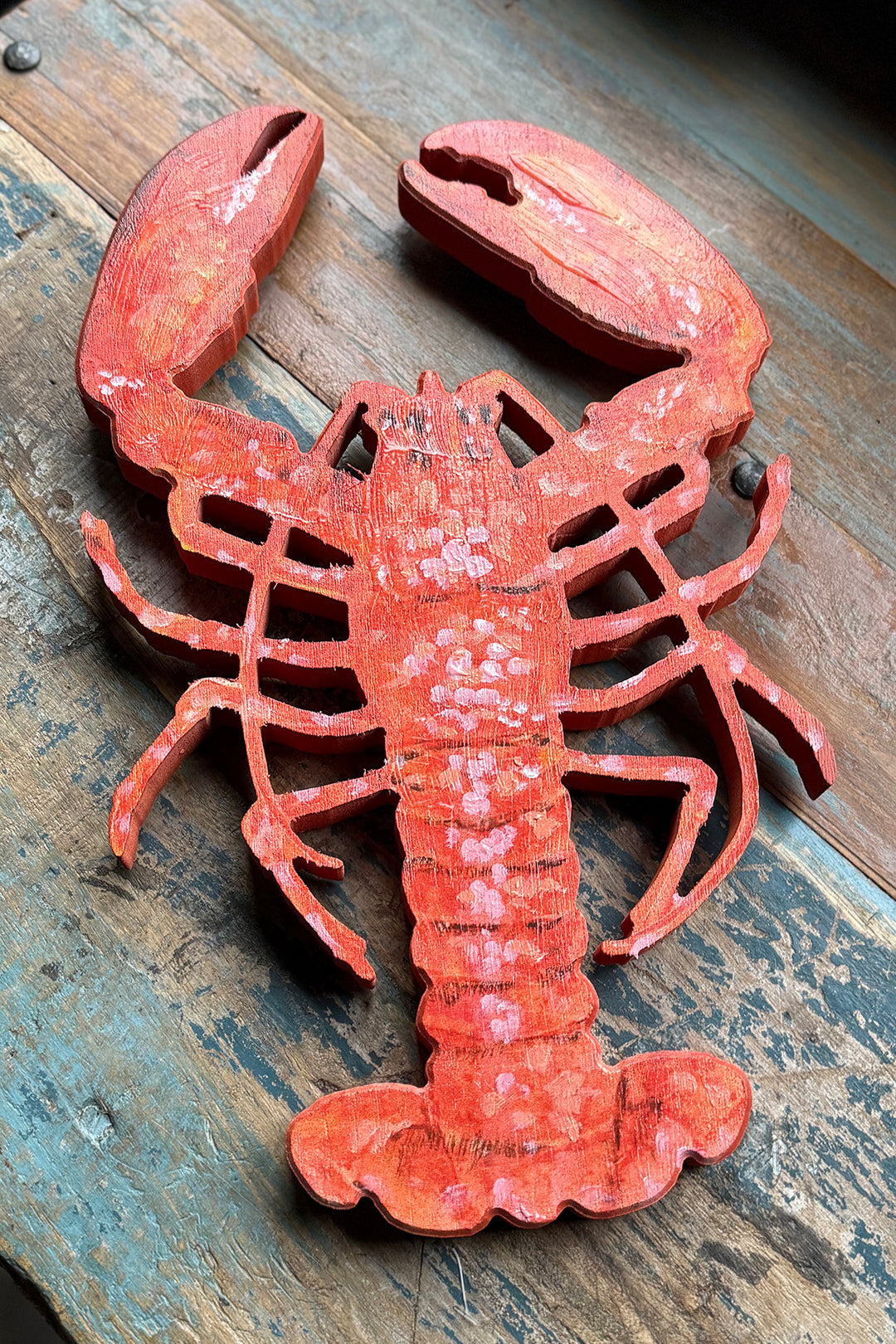 Håndmalet træhummer