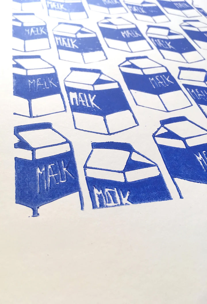 Milch - Linoleumdruck