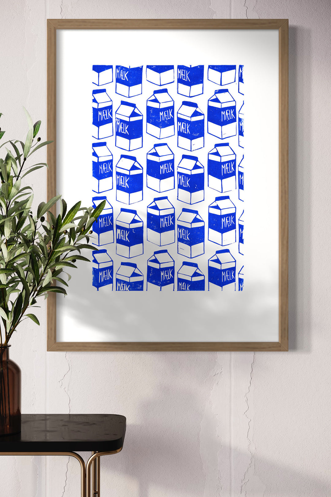 Milch - Linoleumdruck