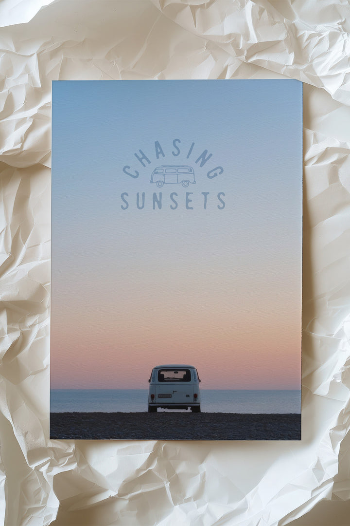 Mini-Poster/Karte "Chasing Sunsets“