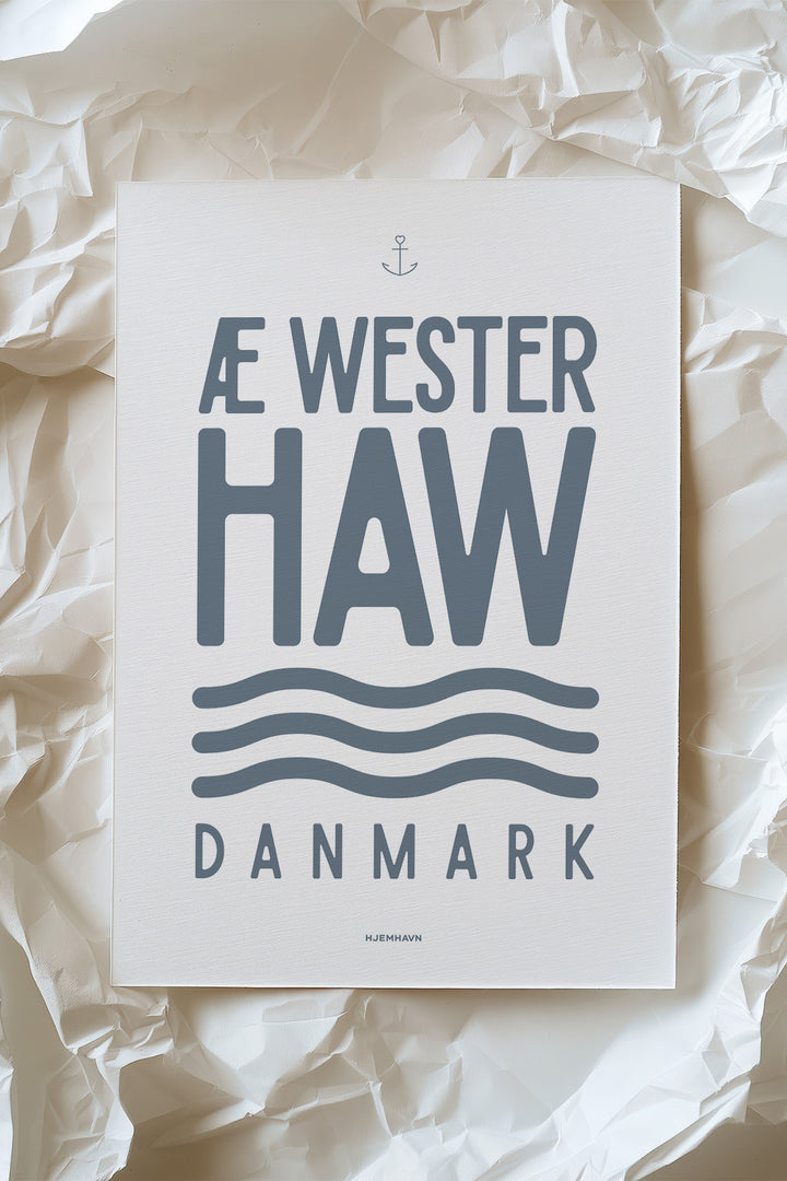 Miniposter/Karte "Æ Westerhaw“