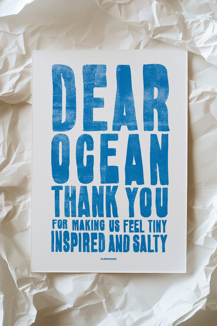 Miniposter/Card "Dear Ocean..."