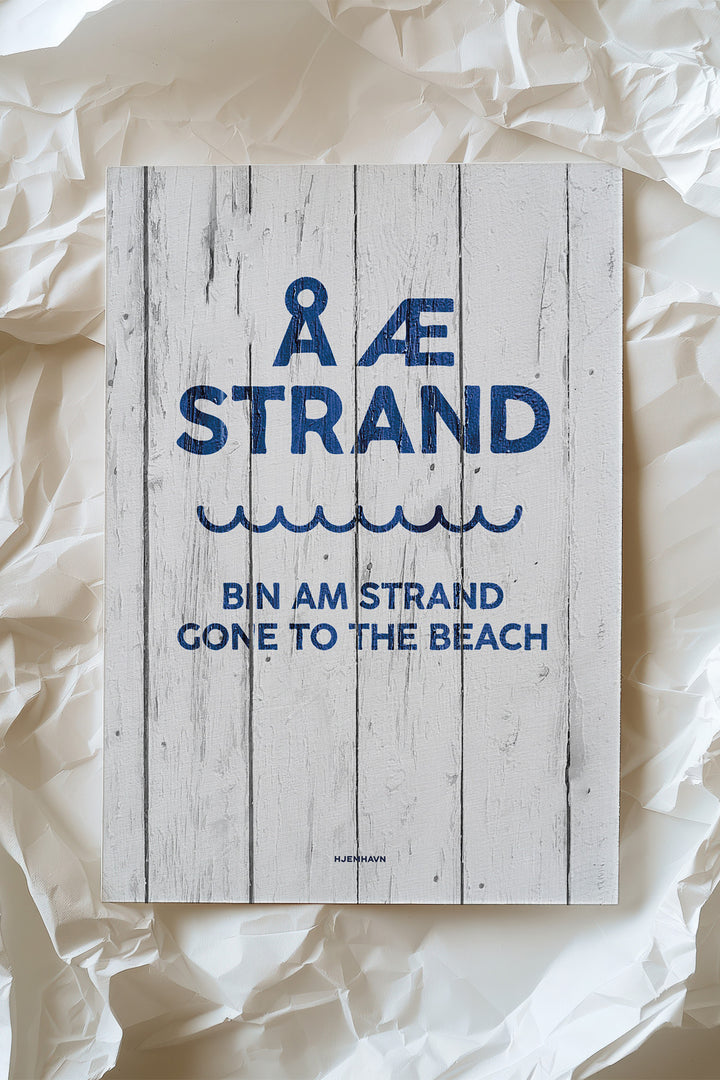 Miniposter/Card "Gone to the Beach"