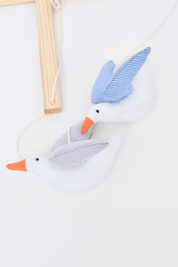 Seagull in cotton