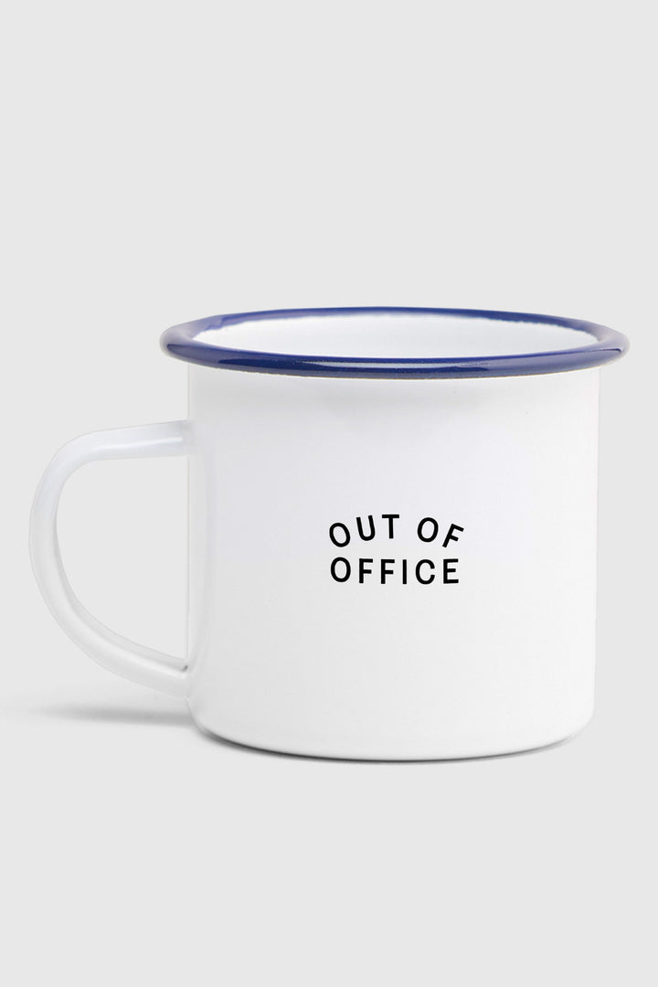 Emaljekrus "Out of Office"