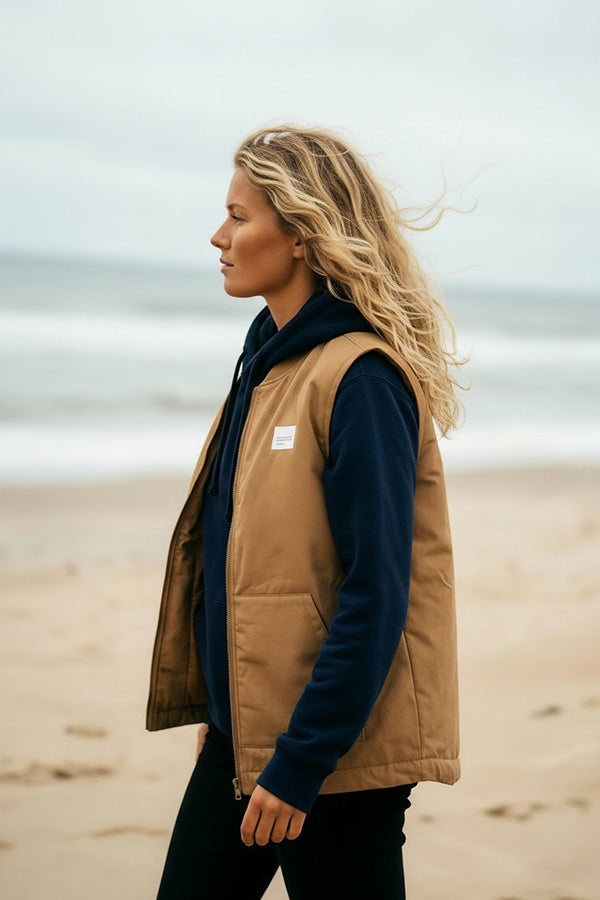 Padded Twill Vest - Unisex