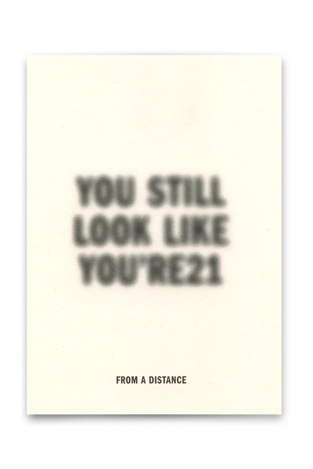 Postkort "From a Distance"