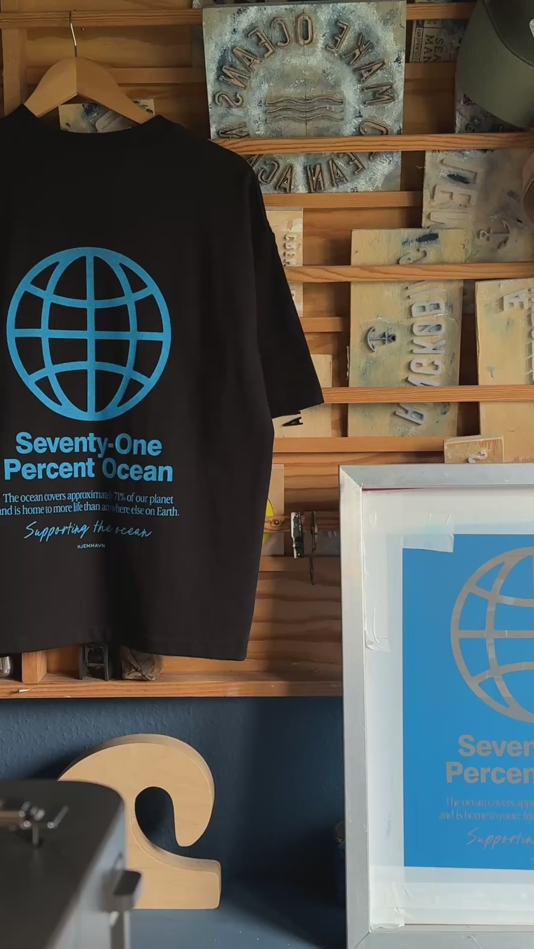 Boxy Tee "Seventy-One" - Black