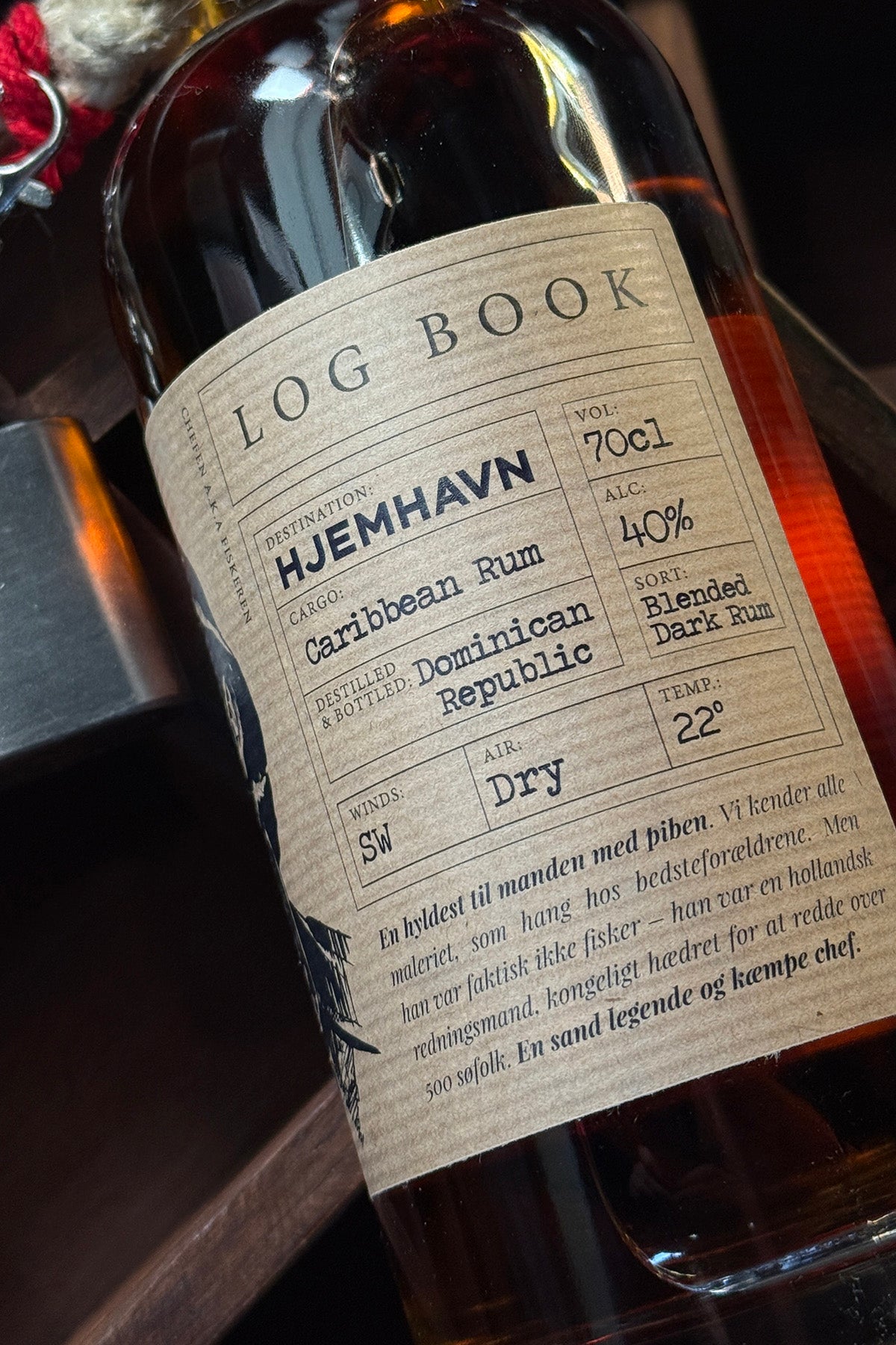 Logbook Chefens Rom "med personlig hilsen/etiket"