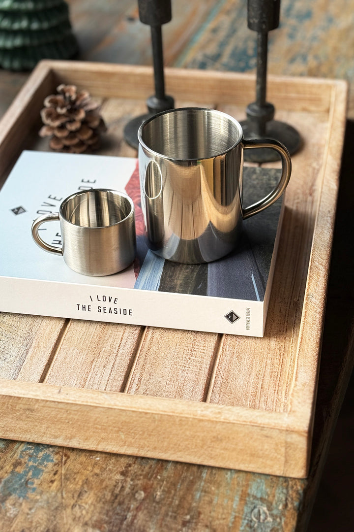 Krus i rustfrit stål - 300ml/60ml