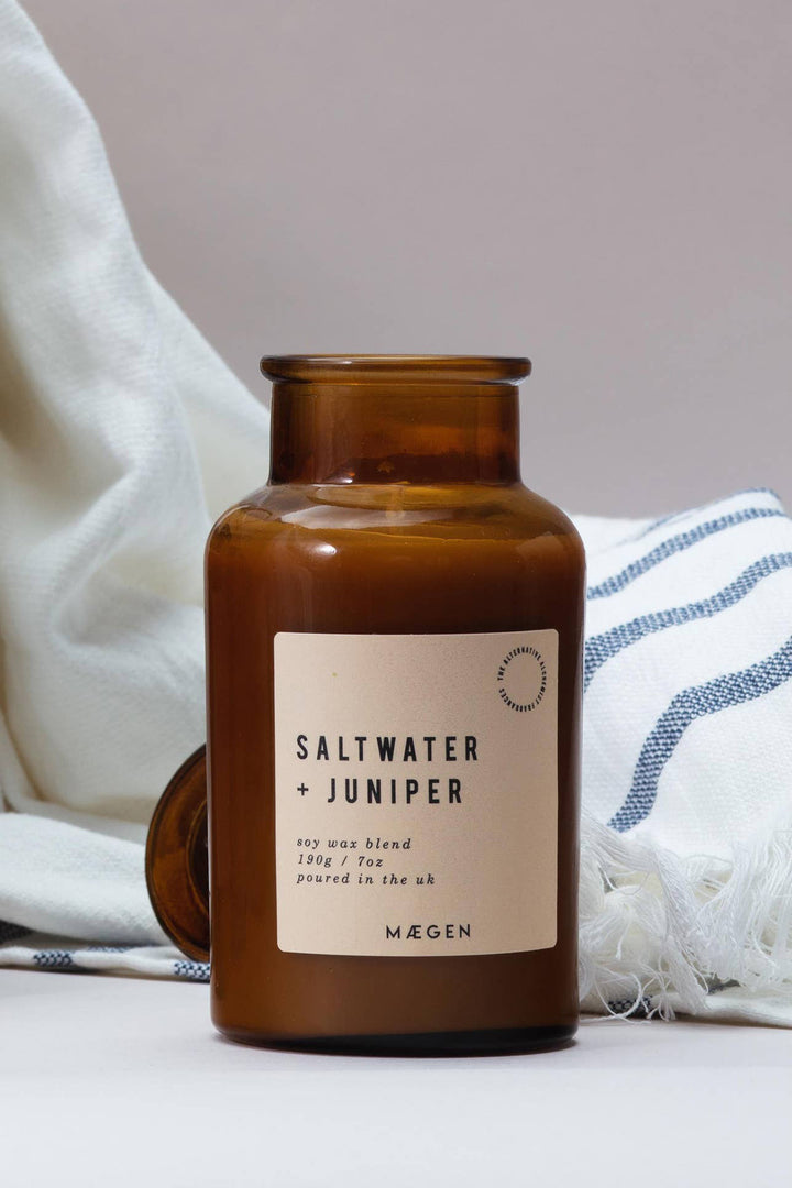 Duftlys "Saltwater & Juniper"