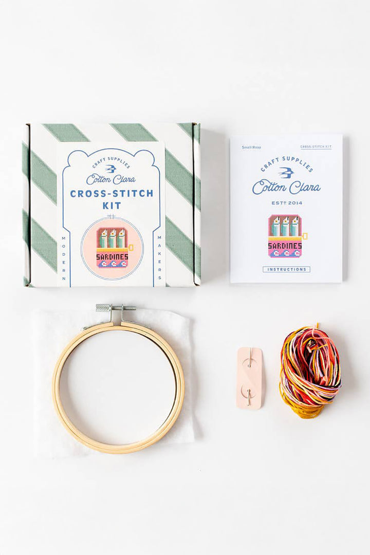 Broderi Kit "Sardiner"