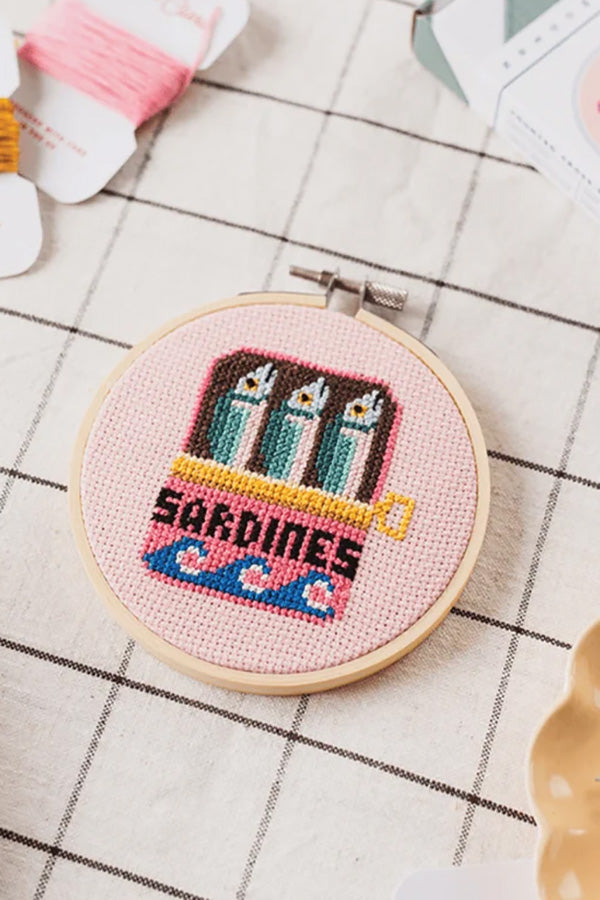Broderi Kit "Sardiner"