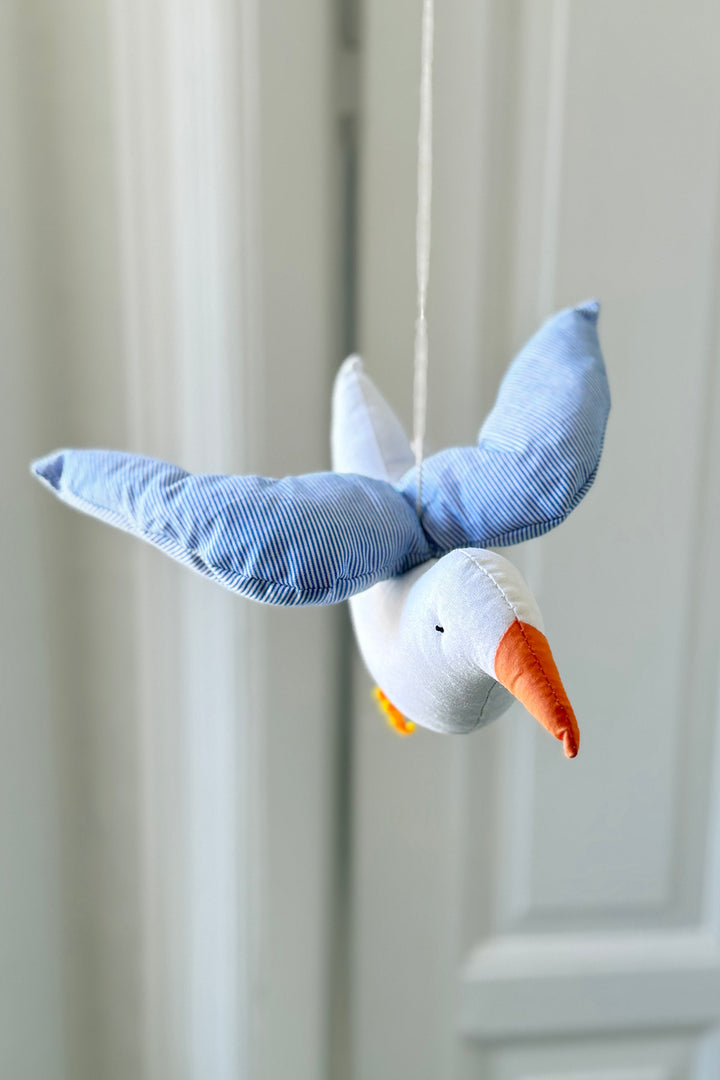 Seagull in cotton