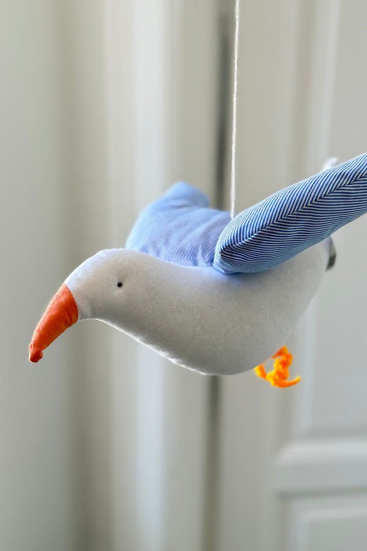 Seagull in cotton