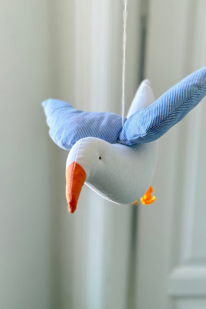 Seagull in cotton