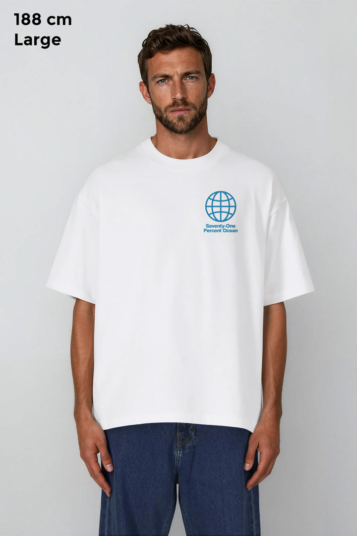 Boxy Tee "Seventy-One" - White