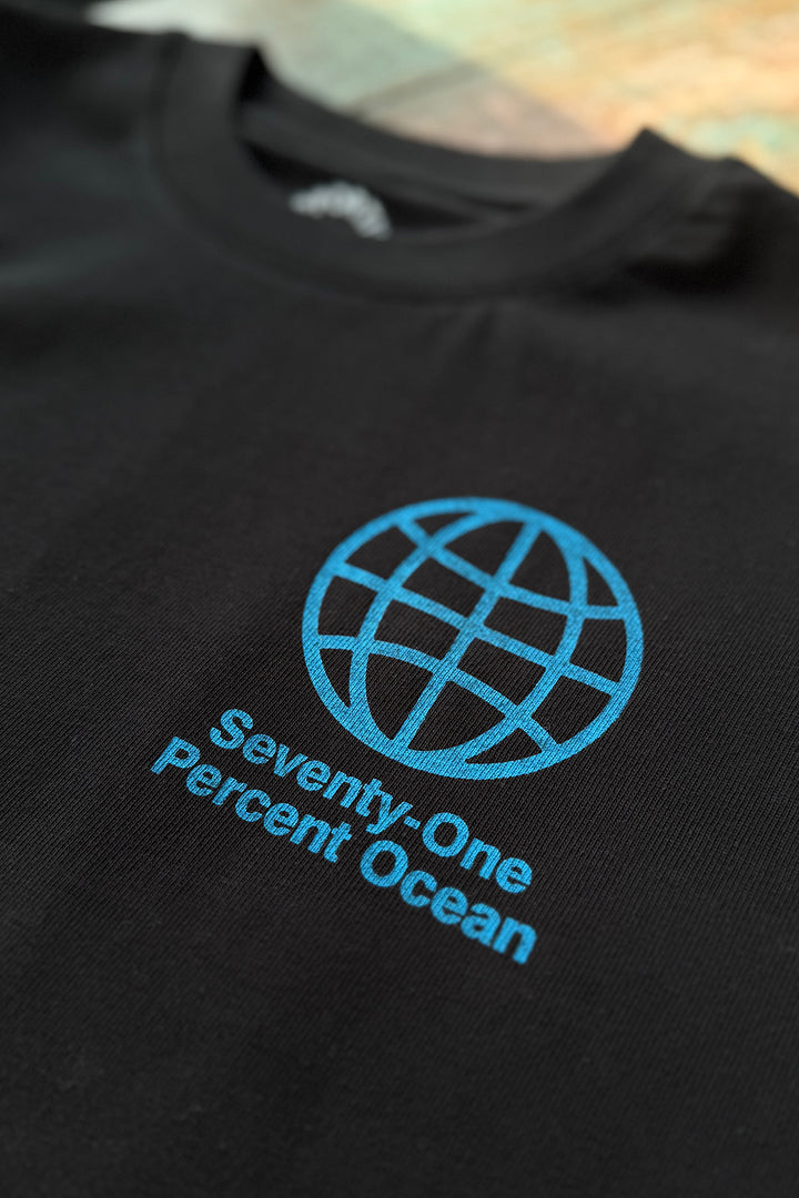 Boxy Tee "Seventy-One" - Black