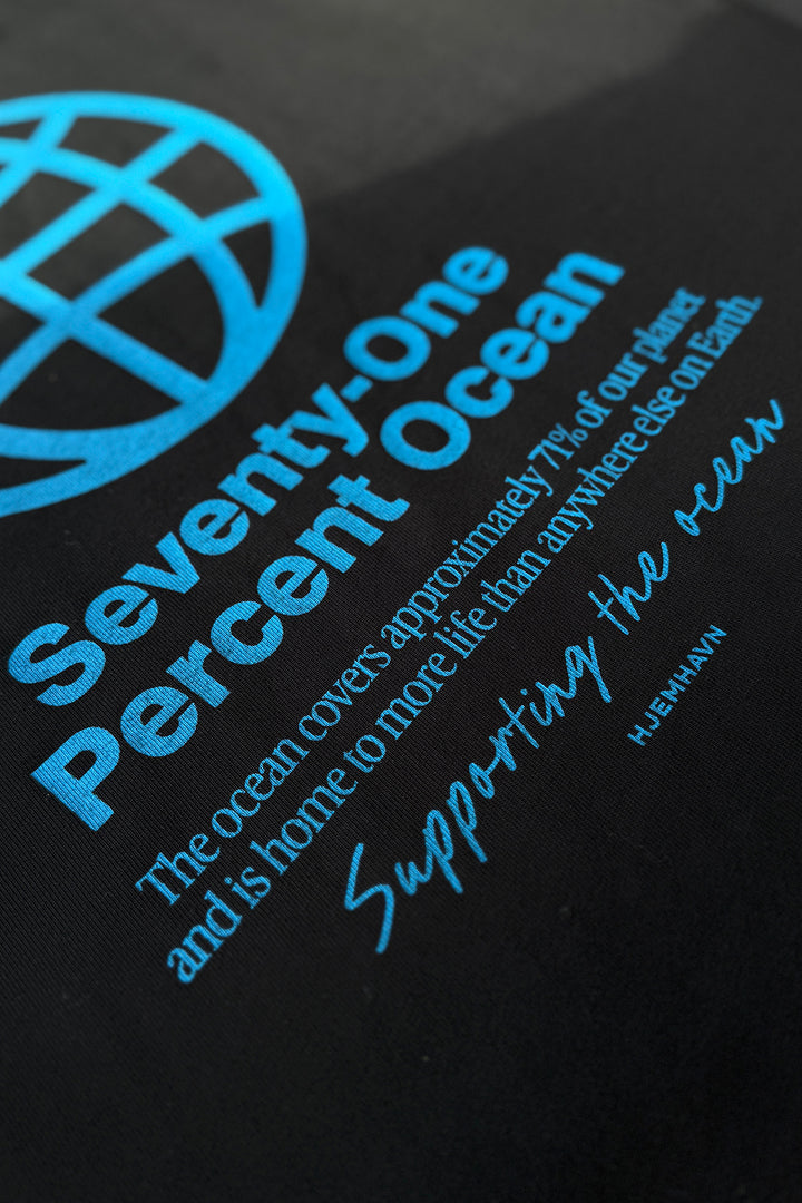 Boxy Tee "Seventy-One" - Black