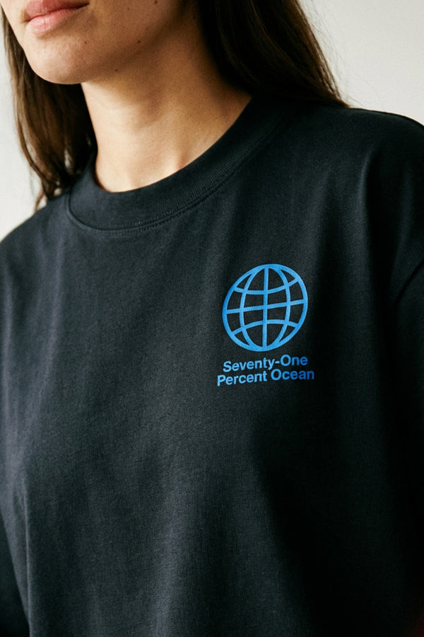 Boxy Tee "Seventy-One" - Black