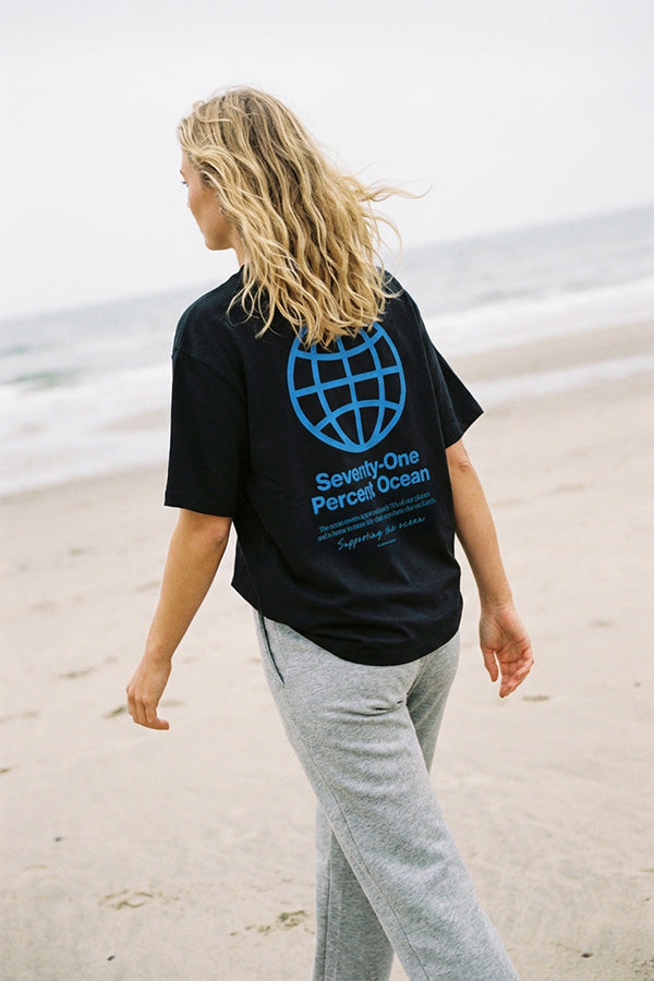 Boxy Tee "Seventy-One" - Black