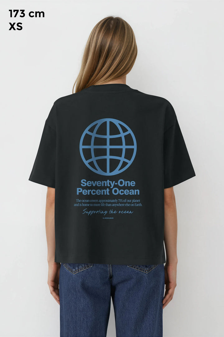 Boxy Tee "Seventy-One" - Black