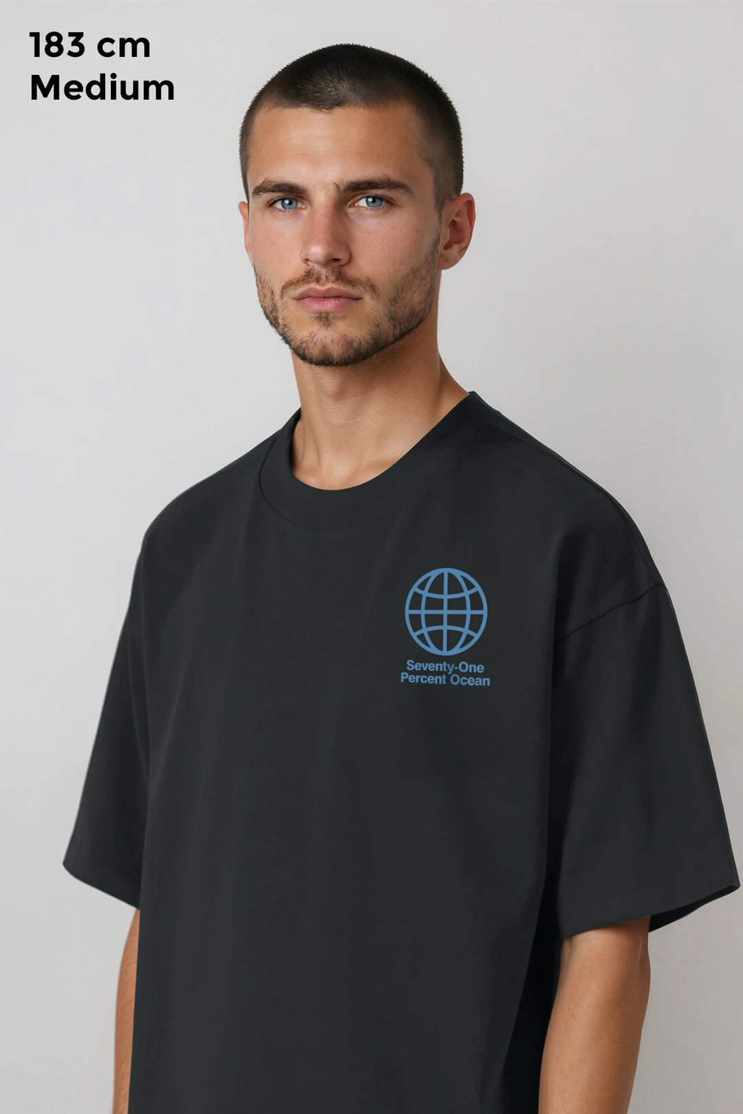 Boxy Tee "Seventy-One" - Black