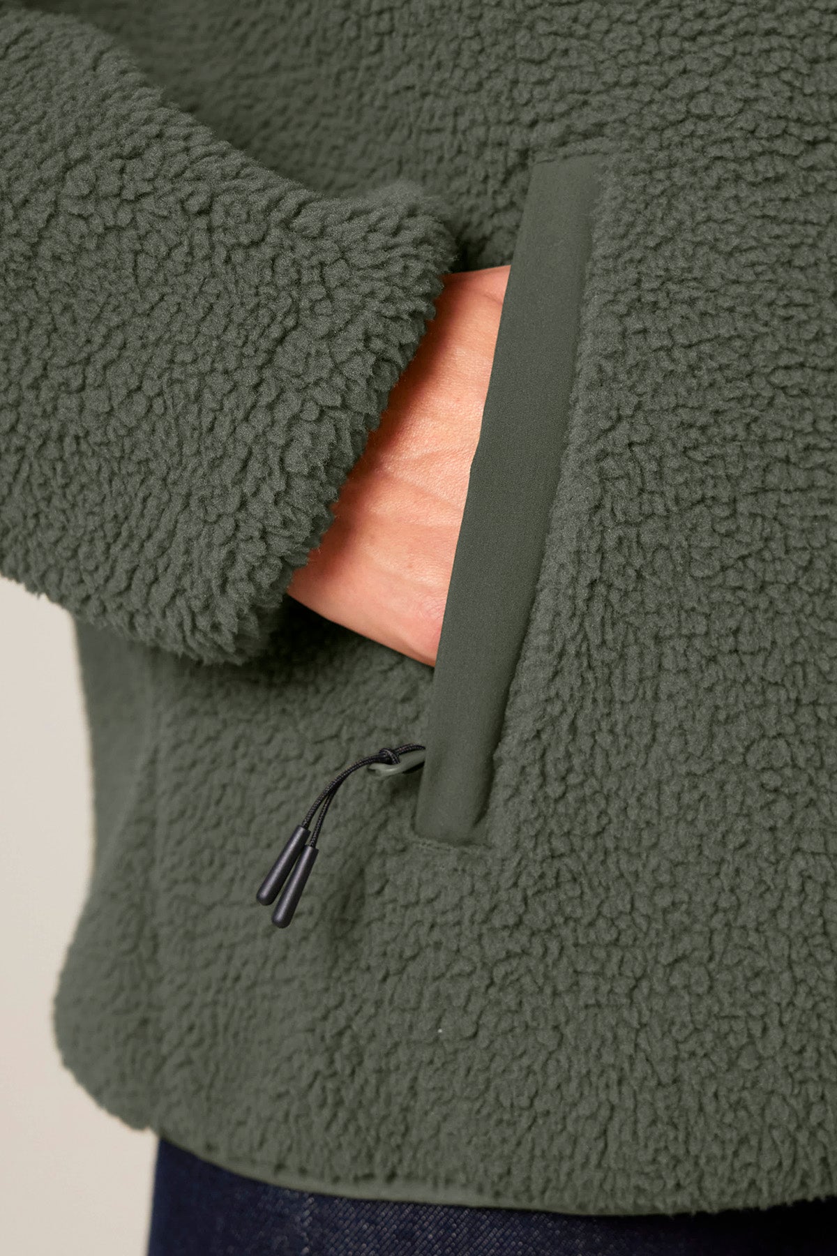 Sherpa Jacket - Green Khaki