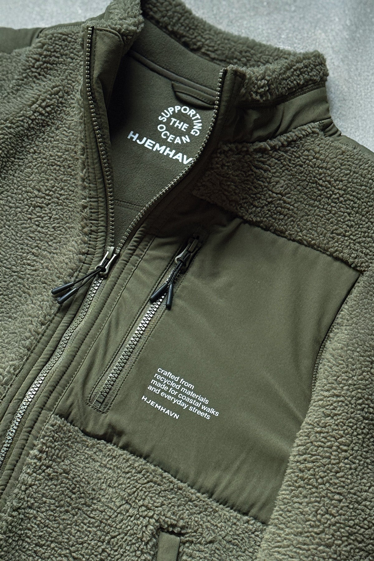 Sherpa Jacket - Green Khaki