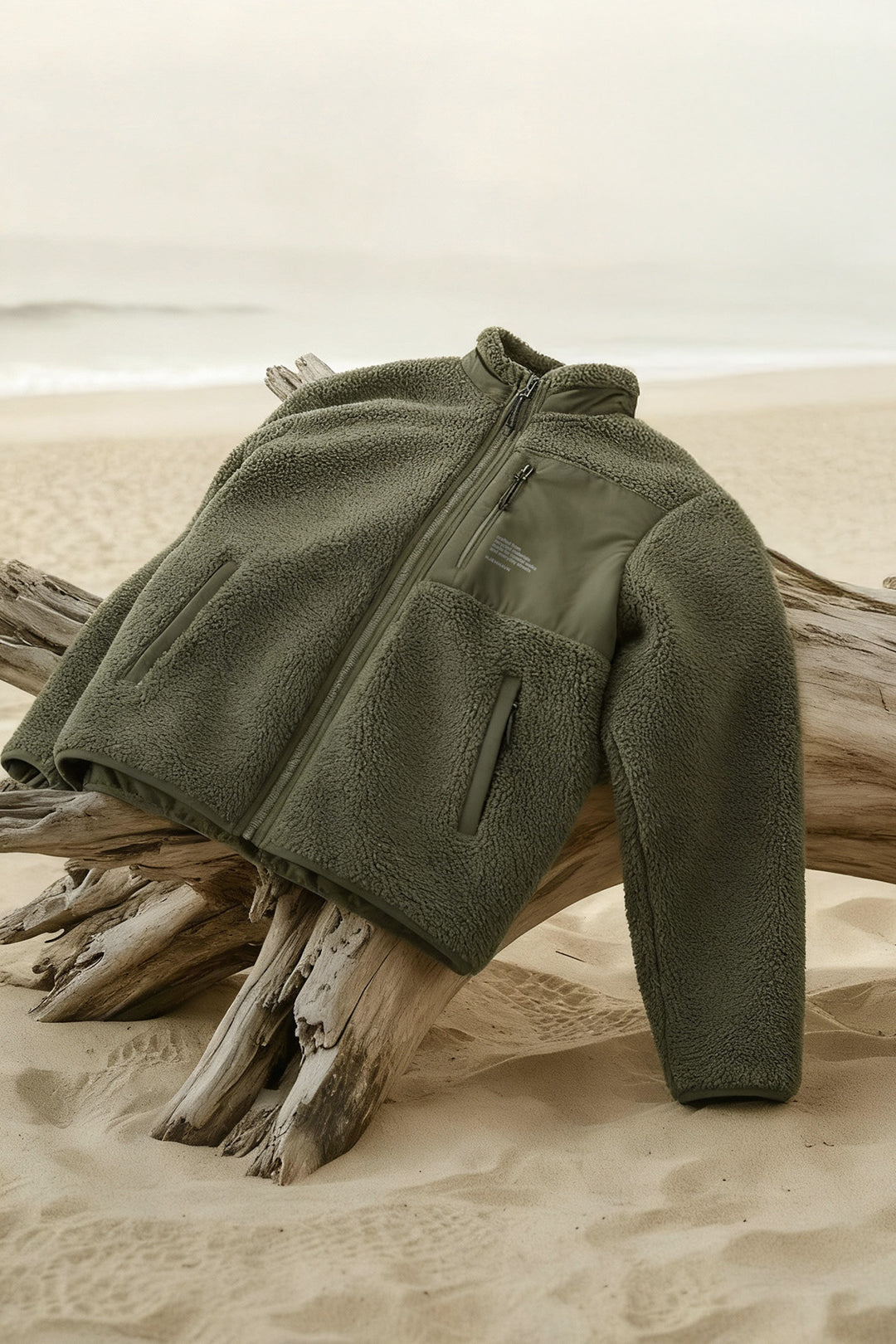 Sherpa Jacket - Green Khaki