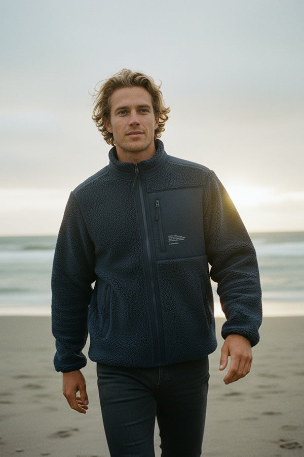 Sherpa Jacket - Navy