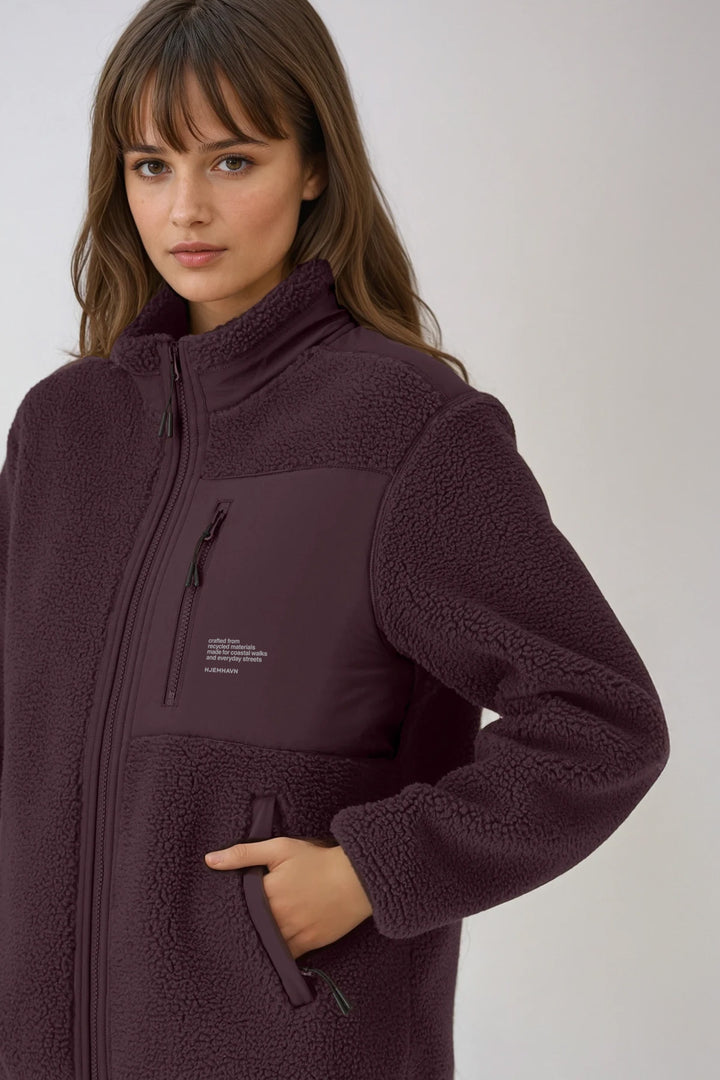 Sherpa Jacket - Red Brown