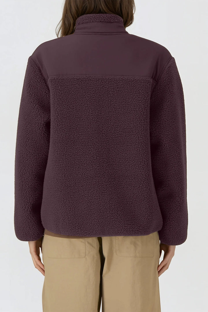 Sherpa Jacket - Red Brown