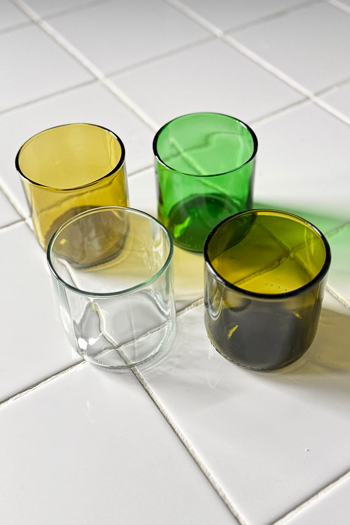 Drikkeglas fra vinflasker - Short (4-pack)