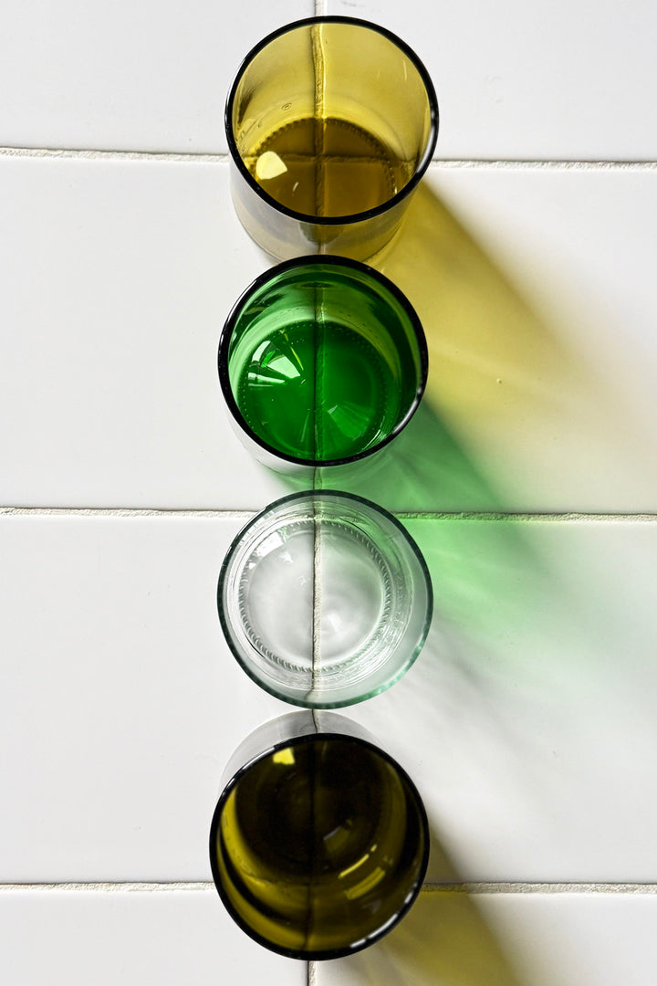 Drikkeglas fra vinflasker - Short (4-pack)