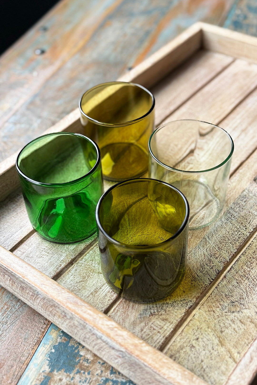 Drikkeglas fra vinflasker - Short (4-pack)