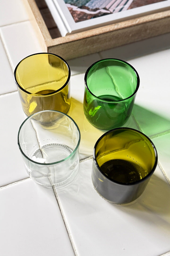 Drikkeglas fra vinflasker - Short (4-pack)