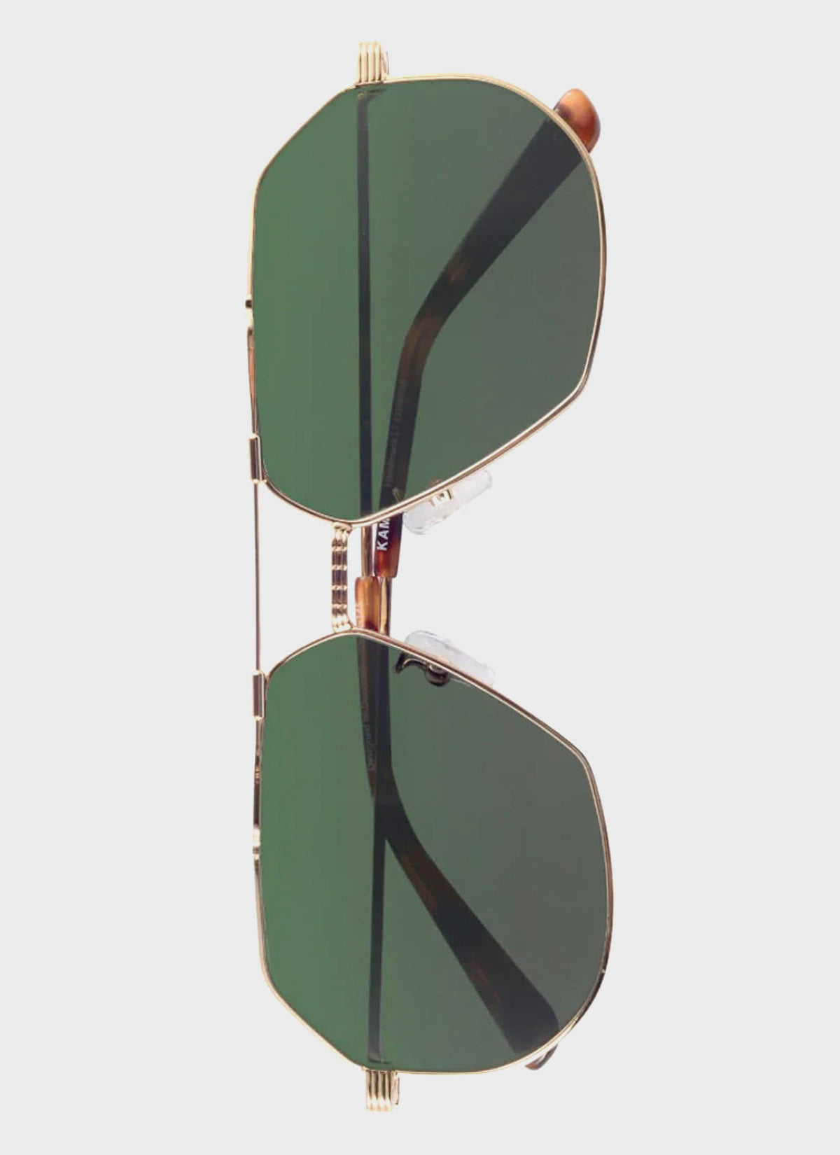 Solbrille: Race - Gold Metal/Green
