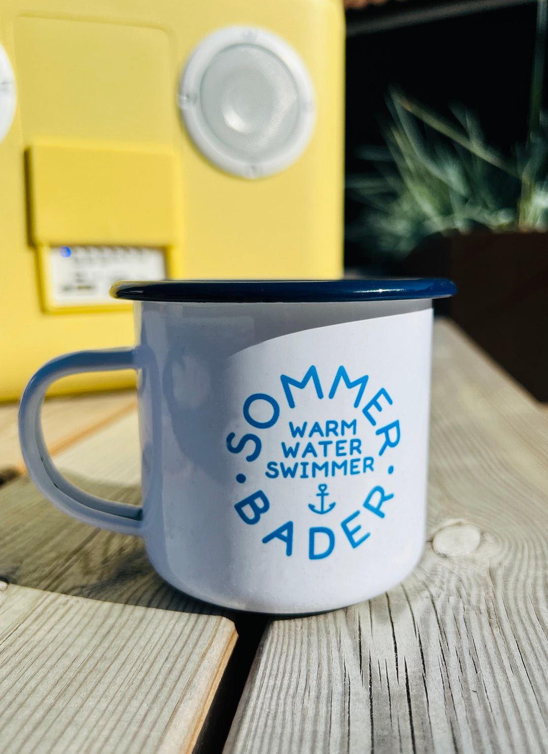 Emaljekrus "Sommerbader" inkl. navn