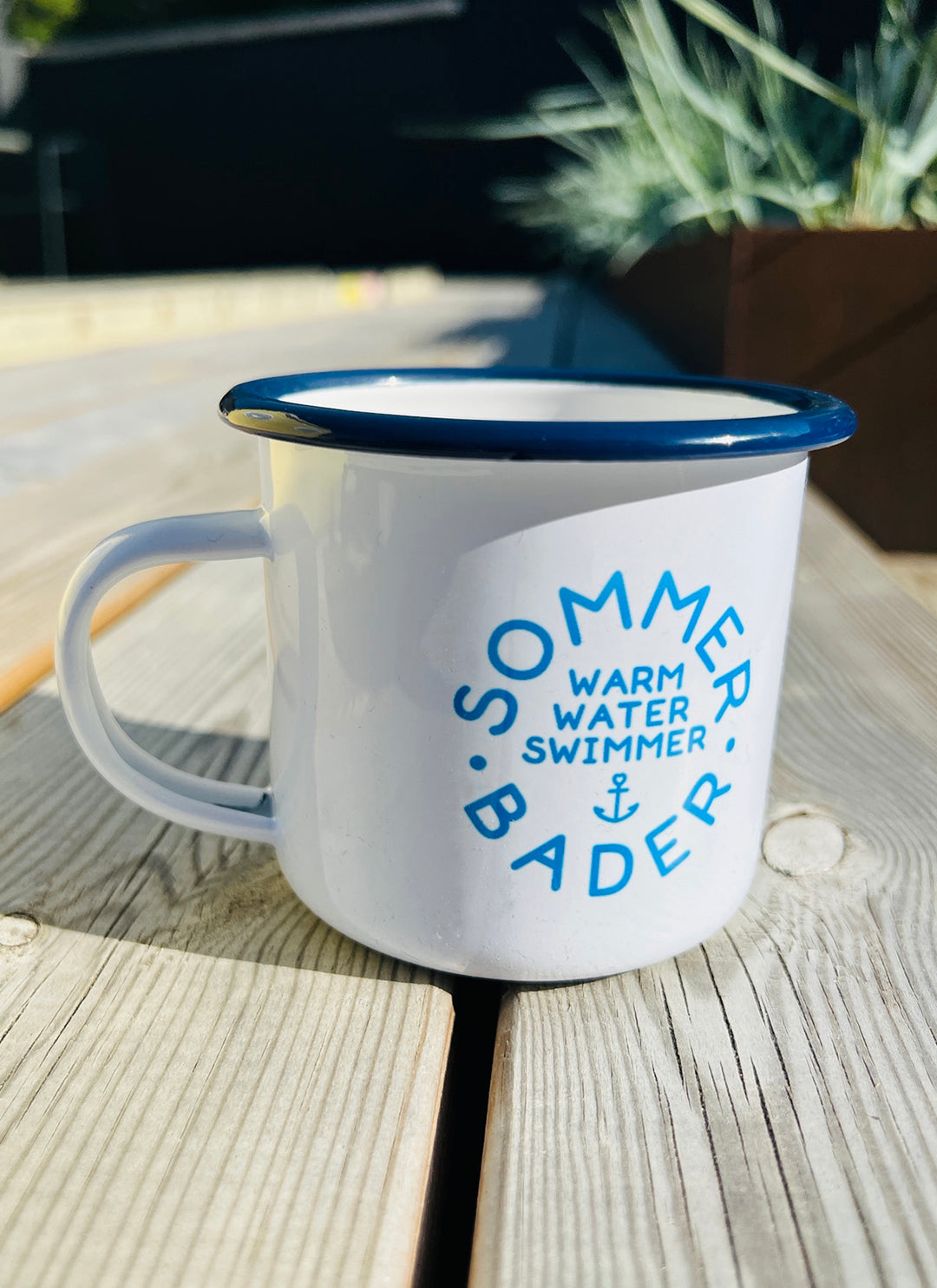 Emaljekrus "Sommerbader" inkl. navn