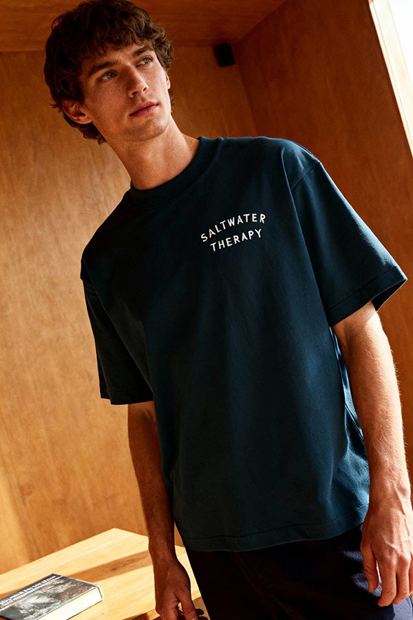 Heavy Weight Boxy Tee "Saltwater Therapy"