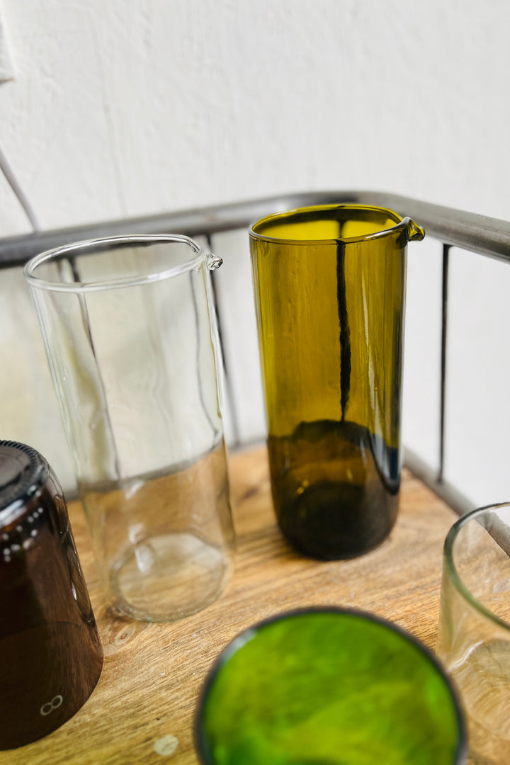 Jug from wine bottles - Upcycling