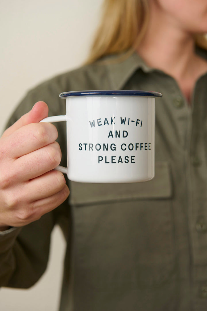 Emaljekrus "Weak Wifi"