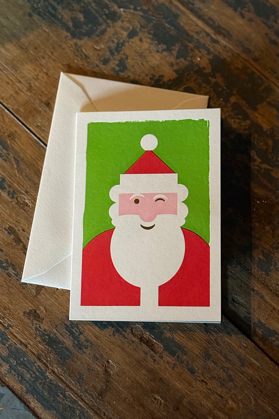 Greeting Card "Winking Santa"
