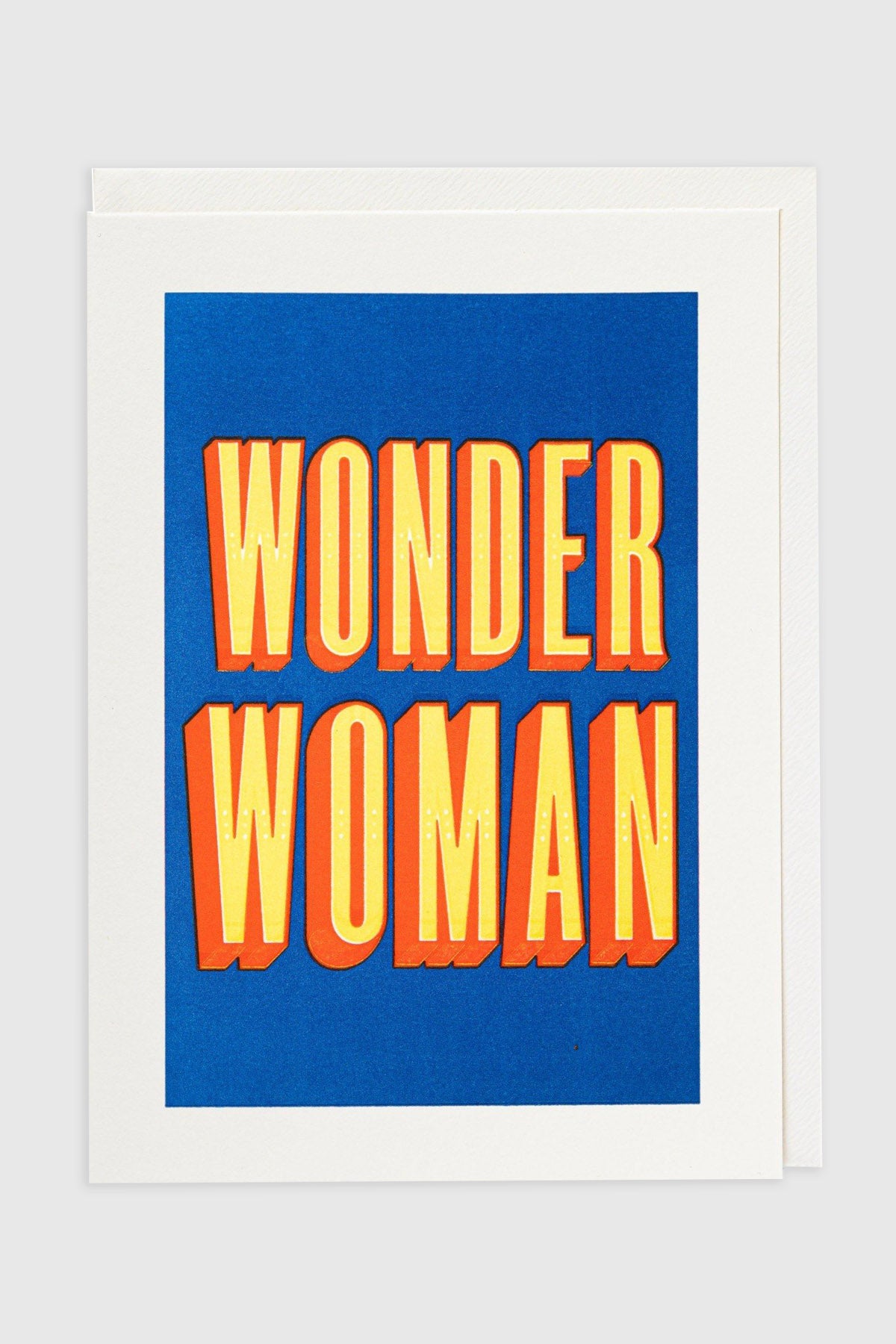 Letterpress Card "Wonder Woman"