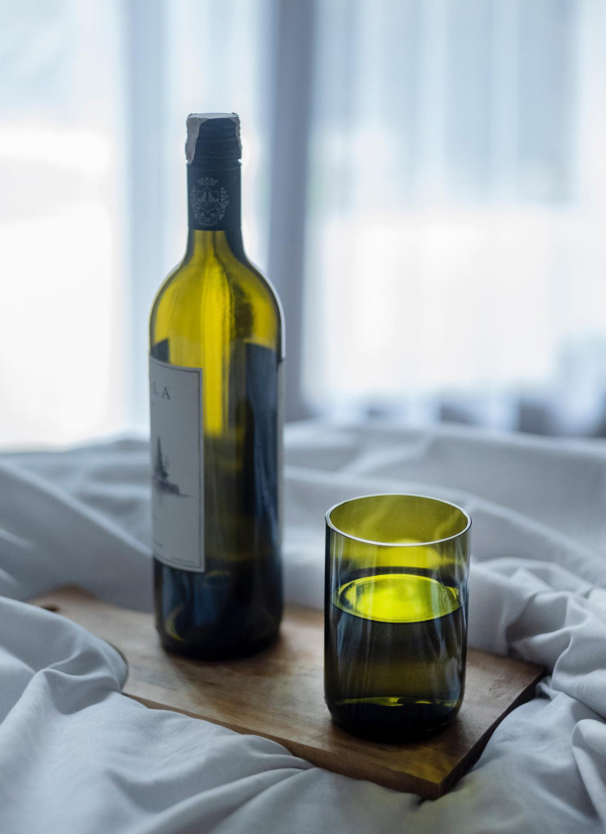 Drikkeglas fra vinflasker - Upcycling