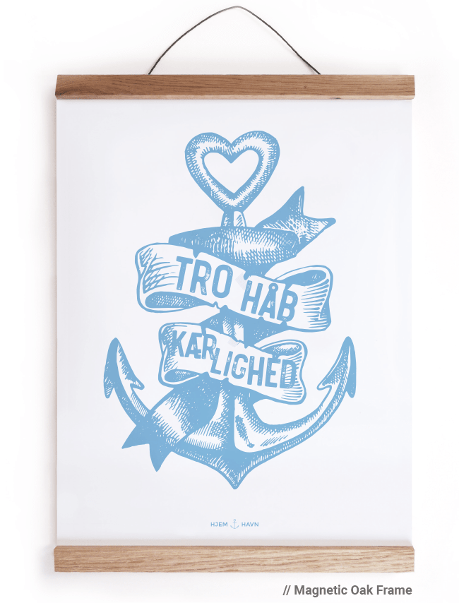 Tro, Håb & Kærlighed (Plakat) - Hjemhavn Grafiske 